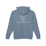 Truth Uncovered Hoodie -- Release the Files Hoodie -- Protect the Victims Not the Perpetrator Hoodie -- No Front Pocket