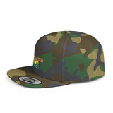 Foxtrot Delta Tango Flat Bill Snapback | One Size Fits Most | Black, Black/Teal, Dark Heather, Black/Red, Green Camo, Black/Silver