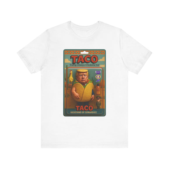 TACO Series: Kickstand of Cowardice Action Figure Tee | Trump Parody Shirt | Political Satire | XS-5XL