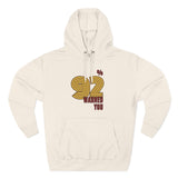 92% Warned You Retro Hoodie - Loud. Proud. Proven.