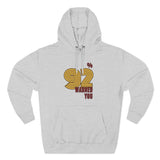 92% Warned You Retro Hoodie - Loud. Proud. Proven.