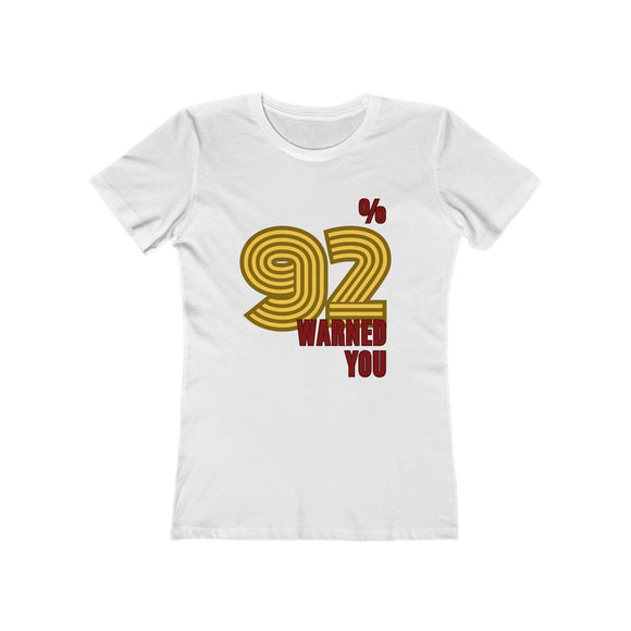 92% Warned You Retro Tee - Loud. Proud. Proven.