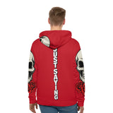 The Unapologetic Child Advocate -- Just Saying (On Back) Hoodie