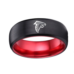 ATL Falcons Red Rimmed Ring